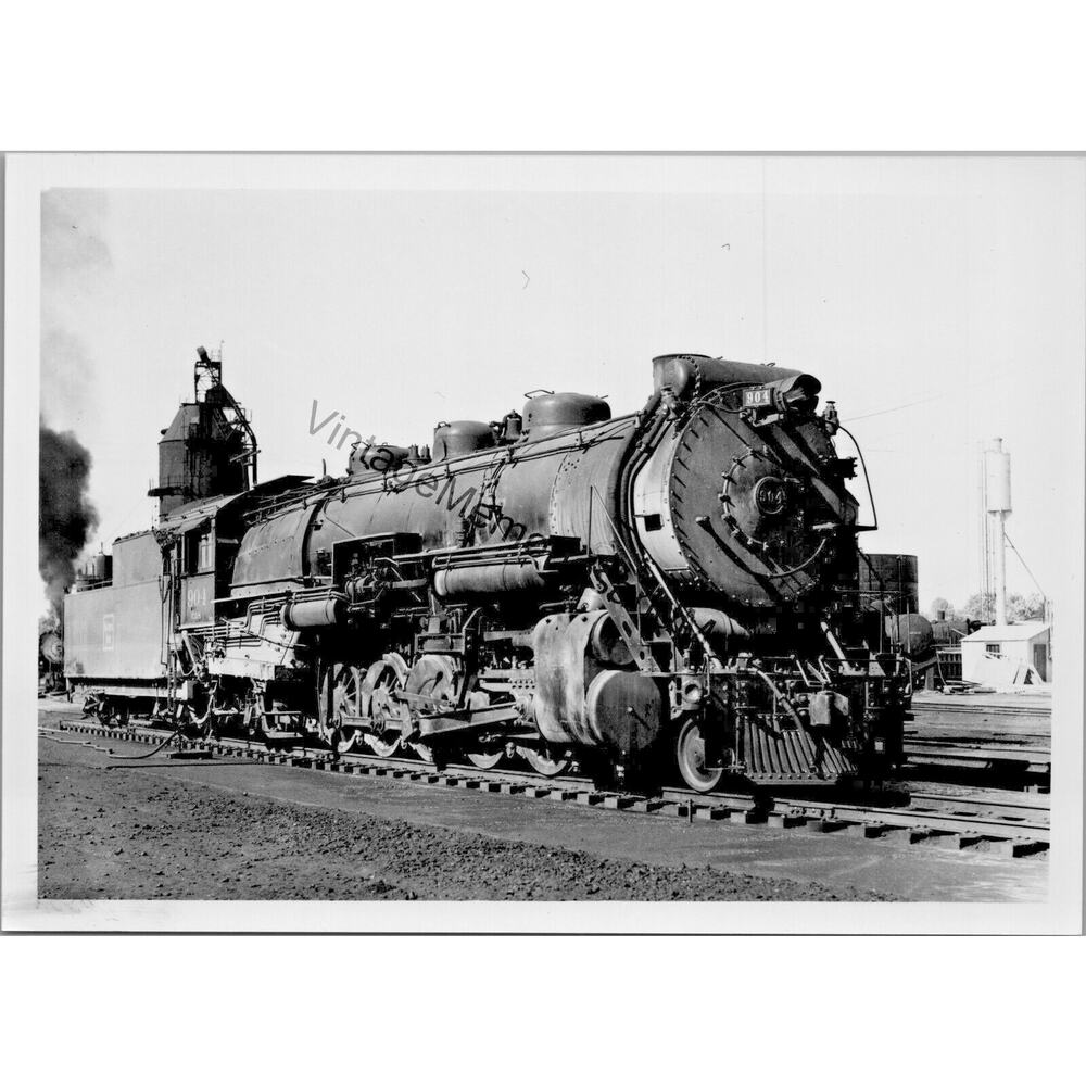 Vtg c&s colorado southern railway burlington route 904 steam locomotive t2-332
